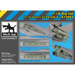 Black Dog A72093 1/72 F-18 Big set for Academy