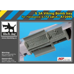 Black Dog A72095 1/72 S 3 A Viking bomb bay for Hasegawa