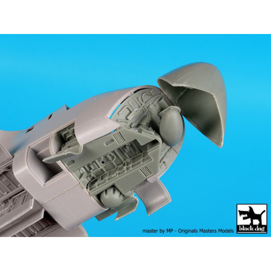 Black Dog A72096 1/72 S 3 A Viking radar + electronics for Hasegawa