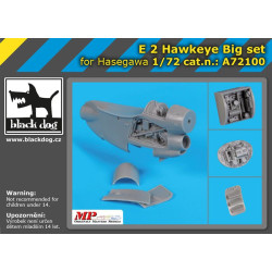 Black Dog A72100 1/72 E-2 Hawkeye big set for Hasegawa