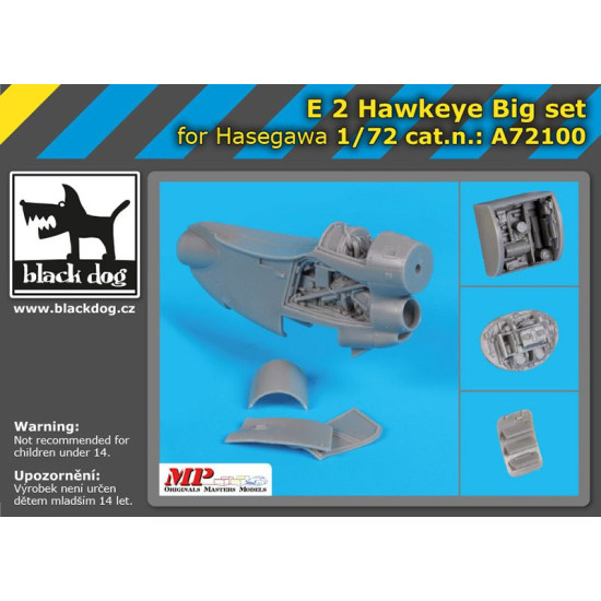 Black Dog A72100 1/72 E-2 Hawkeye big set for Hasegawa