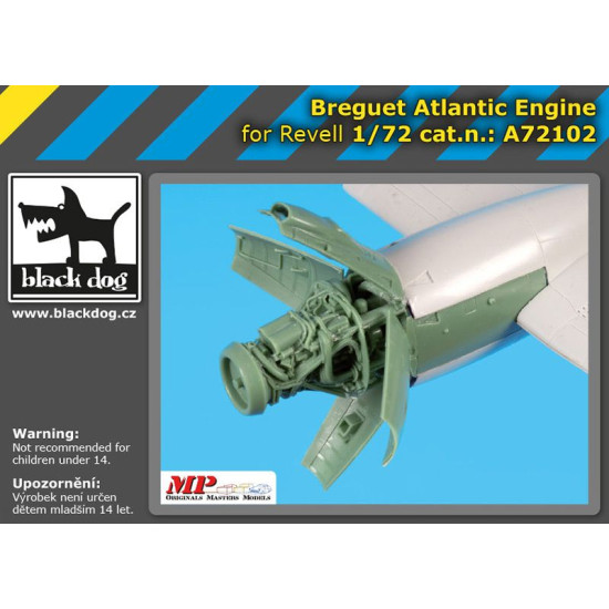 Black Dog A72102 1/72 Breguet Atlantic engine for Revell