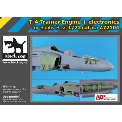 Black Dog A72104 1/72 T-4 Trainer engine+electronic for Hobby Boss