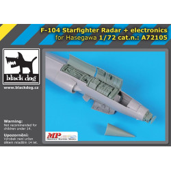 Black Dog A72105 1/72 F-104 Starfighter radar + electronics for Hasegawa