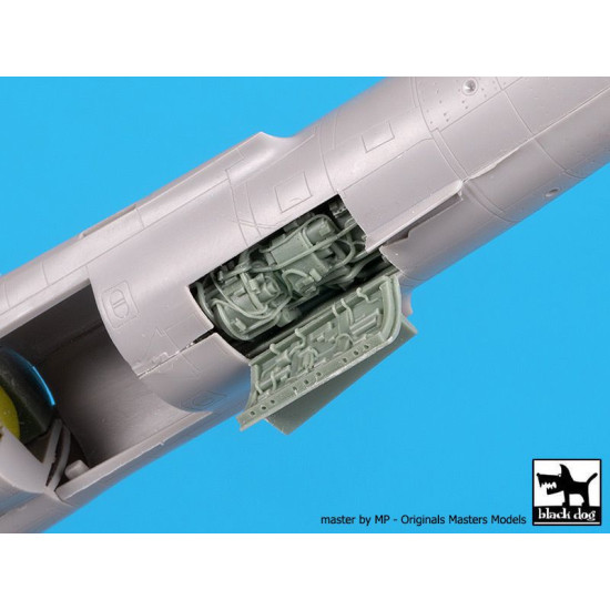 Black Dog A72106 1/72 F-104 Starfighter electronics + engine for Hasegawa Black Dog A72106 1/72 F-104 Starfighter electronics + engine for Hasegawa