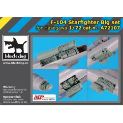 Black Dog A72107 1/72 F-104 Starfighter big set for Hasegawa