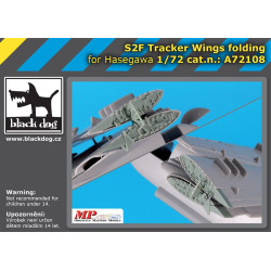 Black Dog A72108 1/72 S2F Tracker wings folding for Hasegawa