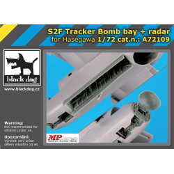 Black Dog A72109 1/72 S2F Tracker bomb bay+radar for Hasegawa