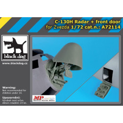 Black Dog A72114 1/72 C-130H Hercules radar+front door for Zvezda