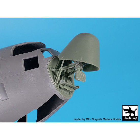 Black Dog A72114 1/72 C-130H Hercules radar+front door for Zvezda