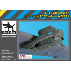 Black Dog A72115 1/72 C-130H Hercules engine for Zvezda