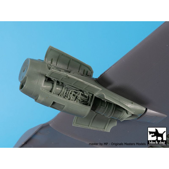 Black Dog A72115 1/72 C-130H Hercules engine for Zvezda