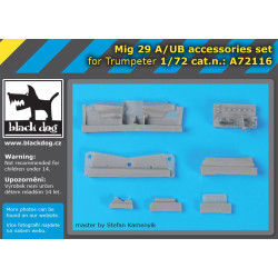 Black Dog A72116 1/72 Mig 29 A/UB accessories set for Trumpeter