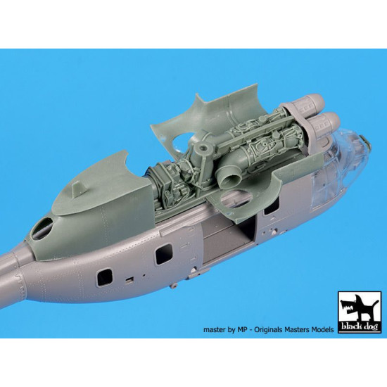 Black Dog A72119 1/72 AS 332 Super Puma engine + radar for Italeri