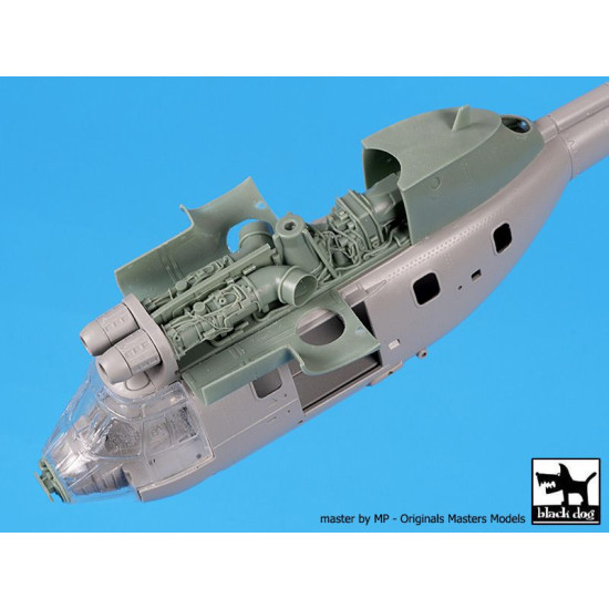 Black Dog A72119 1/72 AS 332 Super Puma engine + radar for Italeri