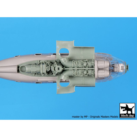 Black Dog A72119 1/72 AS 332 Super Puma engine + radar for Italeri