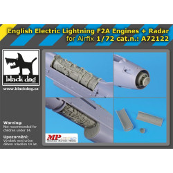 Black Dog A72122 1/72 ENGLISH Electric Lightning F 2A for Hobby Boss