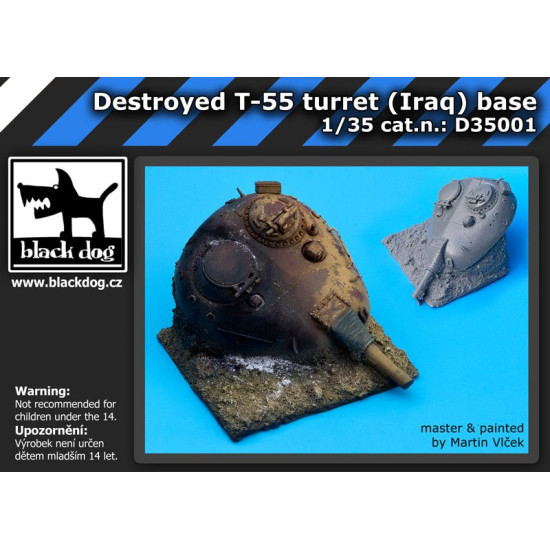 Black Dog D35001 1/35 Destroyed T55 turret Iraq base