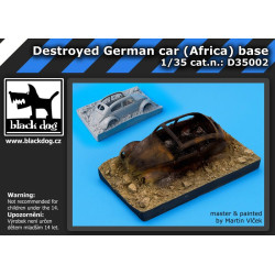 Black Dog D35002 1/35 Destroyed german car Afrika base