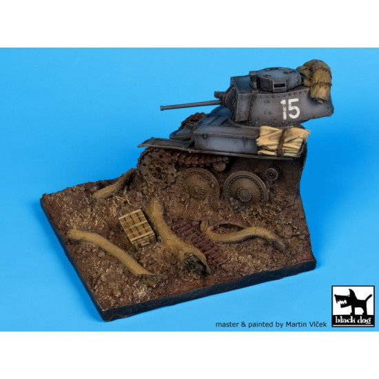 Black Dog D35007 1/35 Destroyed Pz.Kpfw 38 base