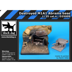 Black Dog D35009 1/35 Destroyed M1A1 Abrams base