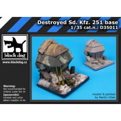 Black Dog D35011 1/35 Destroyed Sd.Kfz.251 base