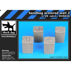 Black Dog D35016 1/35 Sandbag armored wall 2