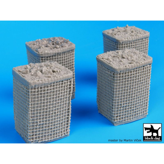 Black Dog D35016 1/35 Sandbag armored wall 2