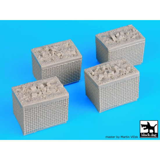 Black Dog D35017 1/35 Sandbag armored wall 3