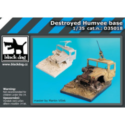 Black Dog D35018 1/35 Destroyed Humvee base