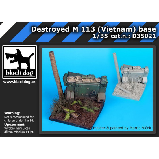 Black Dog D35021 1/35 Destroyed M 113 Vietnam base