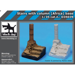 Black Dog D35039 1/35 Stairs with column base