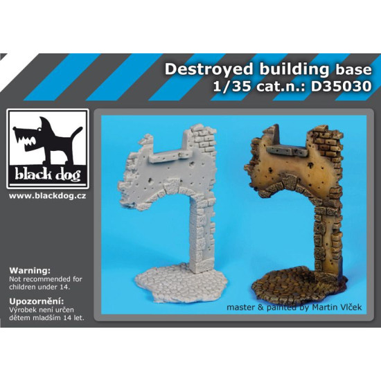 Black Dog D3503D35030 1/35 Destroyed building base