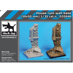 Black Dog D35040 1/35 Hause ruin wall base