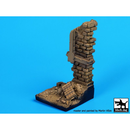 Black Dog D35040 1/35 Hause ruin wall base