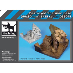 Black Dog D35045 1/35 Destroyed Sherman base