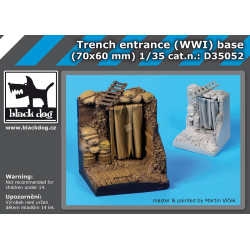 Black Dog D35052 1/35 Trench entrance WW I base