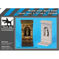 Black Dog D35068 1/35 Niche with Saint base