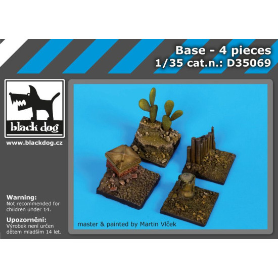 Black Dog D35069 1/35 Base 4 pieces Black Dog D35069 1/35 Base 4 pieces