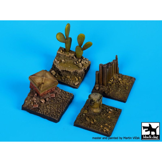 Black Dog D35069 1/35 Base 4 pieces Black Dog D35069 1/35 Base 4 pieces