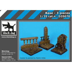 Black Dog D35070 1/35 Base 3 pieces