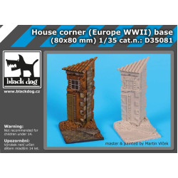 Black Dog D35081 1/35 House corner(Europe WW II)base