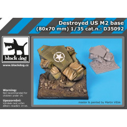 Black Dog D35092 1/35 Destroyed US M2 base