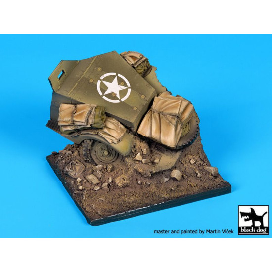 Black Dog D35092 1/35 Destroyed US M2 base