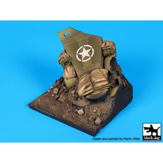 Black Dog D35092 1/35 Destroyed US M2 base