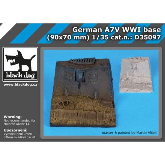 Black Dog D35097 1/35 German A7V WW I base