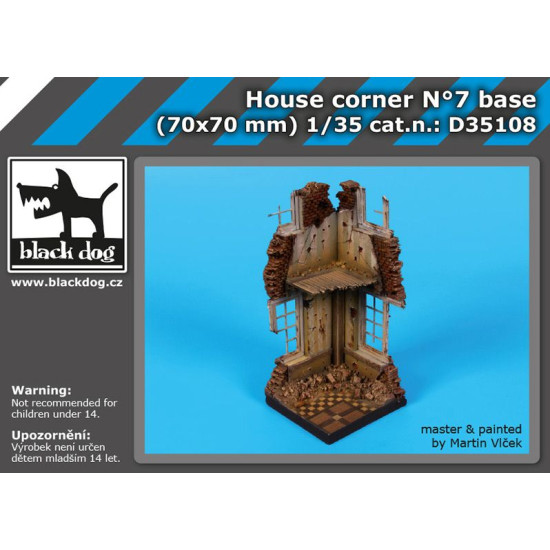 Black Dog D35108 1/35 House corner #7 base