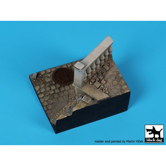 Black Dog D35124 1/35 Street with railing base