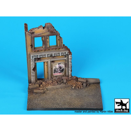 Black Dog D48001 1/48 House ruin base