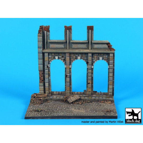 Black Dog D48002 1/48 House ruin (Europe) base